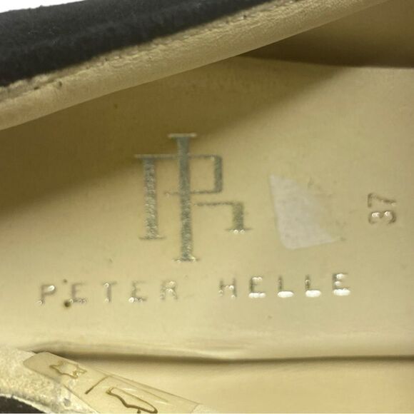 Peter Helle Mania Wm Sz 6.5 EU 37 Black Sued3 Bling Slip On Driving Loafer Shoes - Picture 8 of 8